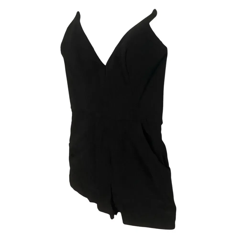 NBD Sonny Romper Strapless Twill Sexy Witchy Grunge Goth Black Sz XXS - Picture 4 of 8